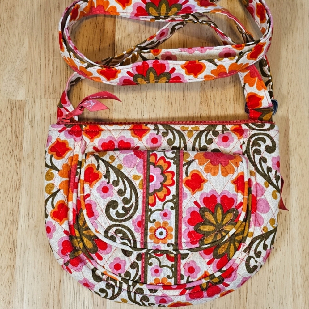 Floral Quilted Crossbody Purse